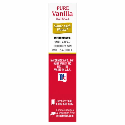 McCormick Pure Vanilla Extract, 1 Fluid Ounce 5 McCormick Pure Vanilla Extract, 1 Fluid Ounce - Image 3