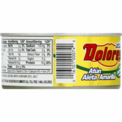 Dolores Yellowfin Tuna, Chunk Light, In Vegetable Oil, 10 Ounce