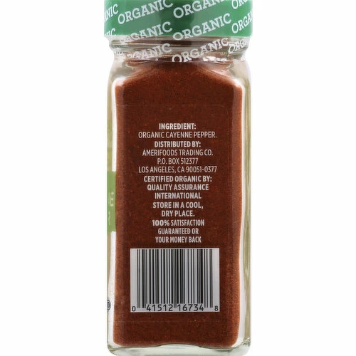 Sun Harvest Cayenne Pepper, Organic, 1.7 Ounce 5 Sun Harvest Cayenne Pepper, Organic, 1.7 Ounce - Image 3