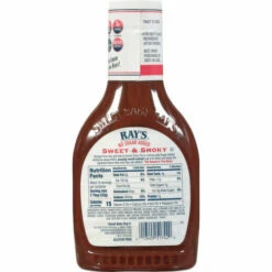 Ray's No Sugar Added Barbecue Sauce, Sweet & Smoky, 18.5 Ounce