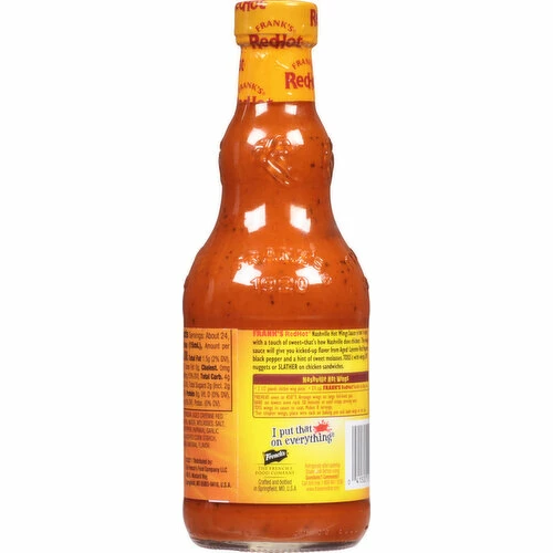Frank's RedHot Nashville Hot Wings Sauce, 12 Fluid Ounce 3 Frank's RedHot Nashville Hot Wings Sauce, 12 Fluid Ounce