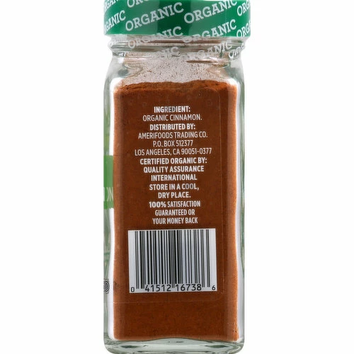 Sun Harvest Cinnamon, Organic, Ground, 1.3 Ounce 5 Sun Harvest Cinnamon, Organic, Ground, 1.3 Ounce - Image 3