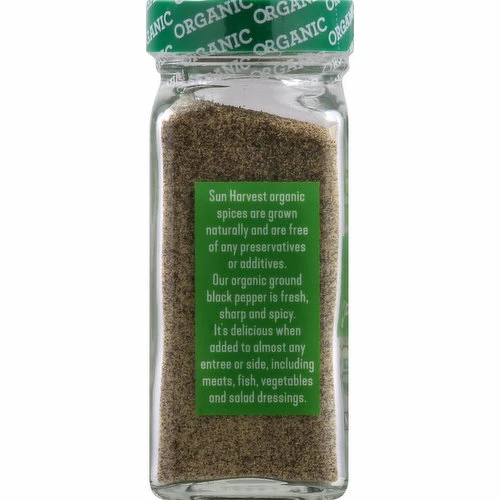 Sun Harvest Black Pepper, Organic, Ground, 1.7 Ounce 4 Sun Harvest Black Pepper, Organic, Ground, 1.7 Ounce - Image 2