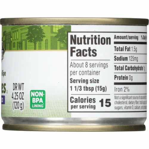 First Street Olives, Chopped, California Ripe, 4.25 Ounce 5 First Street Olives, Chopped, California Ripe, 4.25 Ounce - Image 3