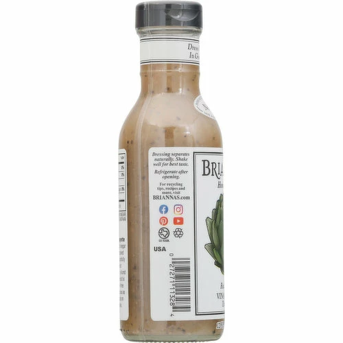 Briannas Dressing, Real French Vinaigrette, Home Style, 12 Fluid Ounce 4 Briannas Dressing, Real French Vinaigrette, Home Style, 12 Fluid Ounce - Image 2