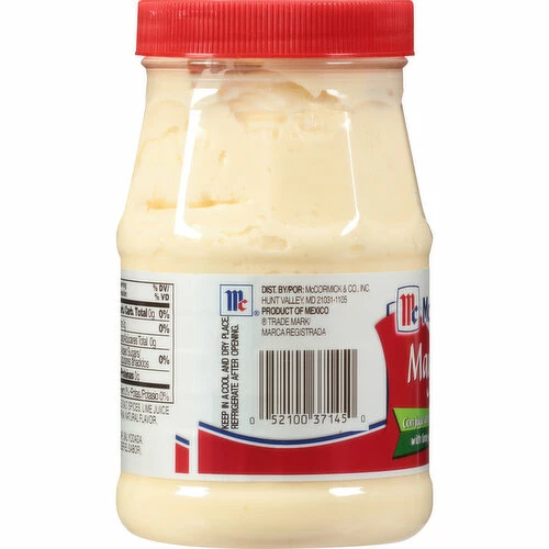 McCormick Mayonesa (Mayonnaise) With Lime Juice, 14 Fluid Ounce 4 McCormick Mayonesa (Mayonnaise) With Lime Juice, 14 Fluid Ounce - Image 2