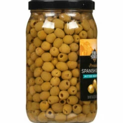 First Street Spanish Olives, Premium, Pitted Manzanilla, 36 Ounce -Delicious Food Shop c85d40b8 c5df 4bfe 9171 644640582485