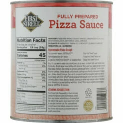 First Street Pizza Sauce, Fully Prepared, 107 Ounce