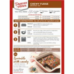 Duncan Hines Chewy Fudge Brownie Mix, 18.3 Ounce