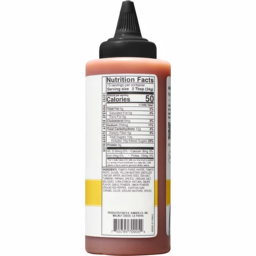 Kinder's BBQ Sauce, Gold, 15.3 Ounce 4 Kinder's BBQ Sauce, Gold, 15.3 Ounce - Image 2