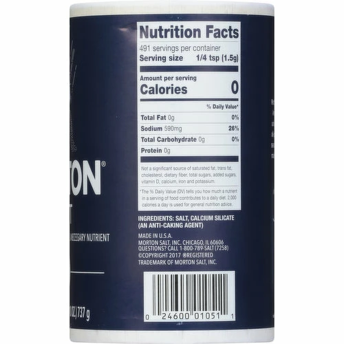Morton Salt, 26 Ounce 5 Morton Salt, 26 Ounce - Image 3
