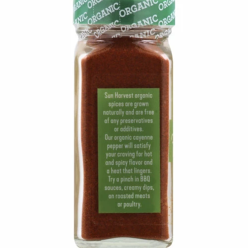Sun Harvest Cayenne Pepper, Organic, 1.7 Ounce 4 Sun Harvest Cayenne Pepper, Organic, 1.7 Ounce - Image 2