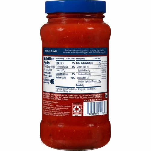Barilla Tomato & Basil Pasta Sauce, 24 Ounce 3 Barilla Tomato & Basil Pasta Sauce, 24 Ounce