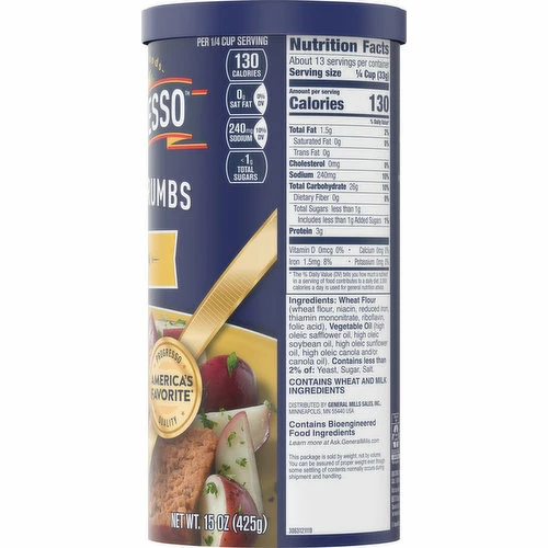 Progresso Bread Crumbs, Plain, 15 Ounce 5 Progresso Bread Crumbs, Plain, 15 Ounce - Image 3