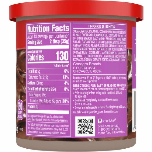 Duncan Hines Creamy Chocolate Frosting, 16 Ounce 3 Duncan Hines Creamy Chocolate Frosting, 16 Ounce