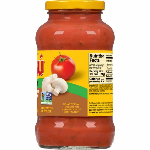 Ragu Mushroom Sauce, Chunky, Super Chunky, 24 Ounce 5 Ragu Mushroom Sauce, Chunky, Super Chunky, 24 Ounce - Image 3