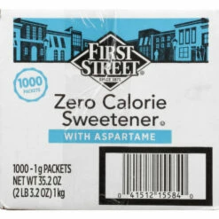 First Street Sweetener With Aspartame, Zero Calorie, 1000 Each -Delicious Food Shop ed2d62bf b78a 45c3 ba9b cab622eec836