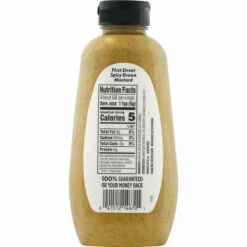 FIRST STREET Mustard, Spicy Brown, 12 Ounce