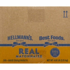 Hellmann's Mayonnaise, Real, 210 Each -Delicious Food Shop f010c163 e0bb 4e39 ae2d 6a7730e3c77f