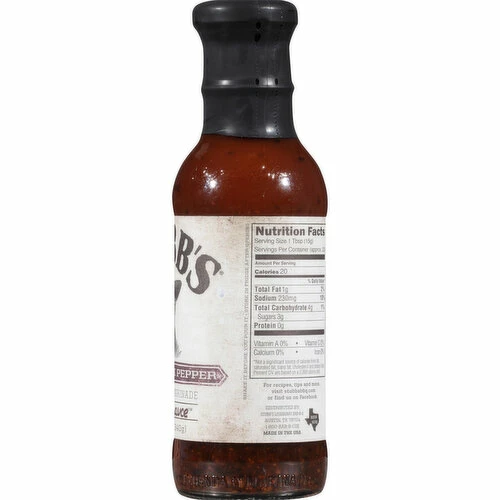 Stubb's Sweet Black Pepper Anytime Sauce, 12 Ounce 5 Stubb's Sweet Black Pepper Anytime Sauce, 12 Ounce - Image 3