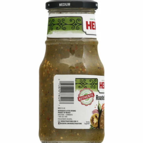 Herdez Salsa Verde, Medium, Roasted, 15.7 Ounce 4 Herdez Salsa Verde, Medium, Roasted, 15.7 Ounce - Image 2