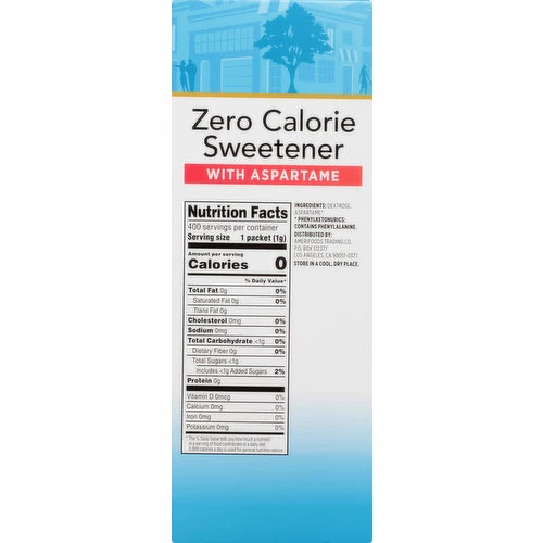 First Street Sweetener With Aspartame, Zero Calorie, 400 Each 5 First Street Sweetener With Aspartame, Zero Calorie, 400 Each - Image 3